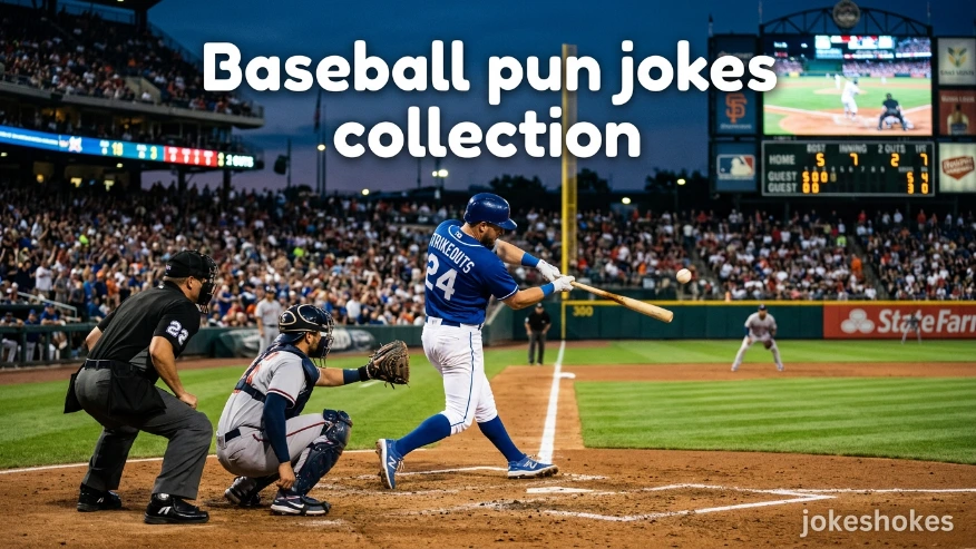 Baseball pun jokes collection
