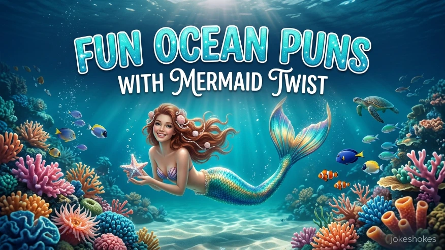 Fun Ocean Puns with Mermaid Twist