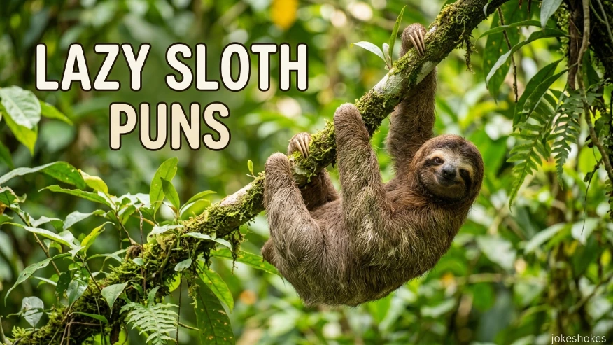 Lazy Sloth Puns