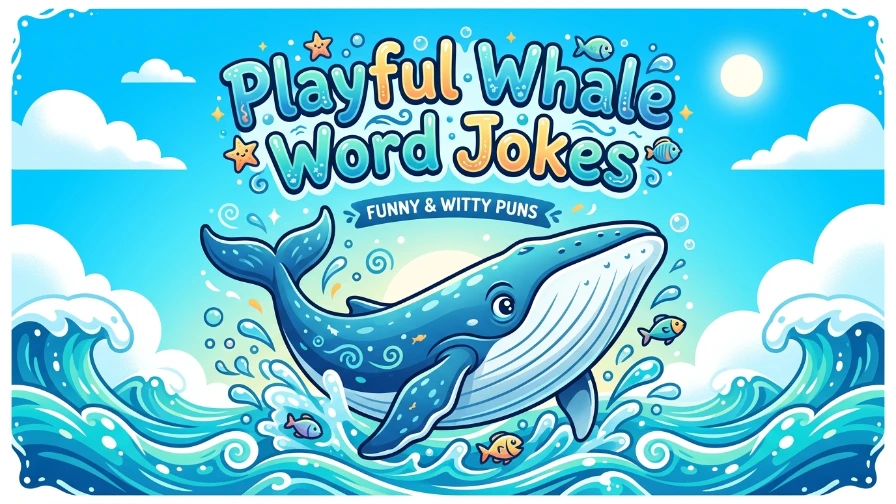 Playful Whale Word Jokes
