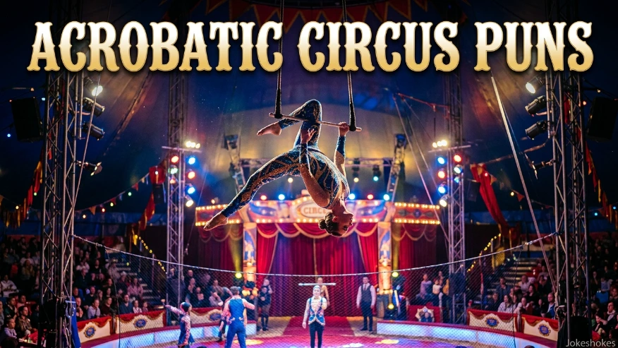 Acrobatic Circus Puns
