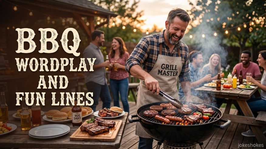 BBQ wordplay and fun lines