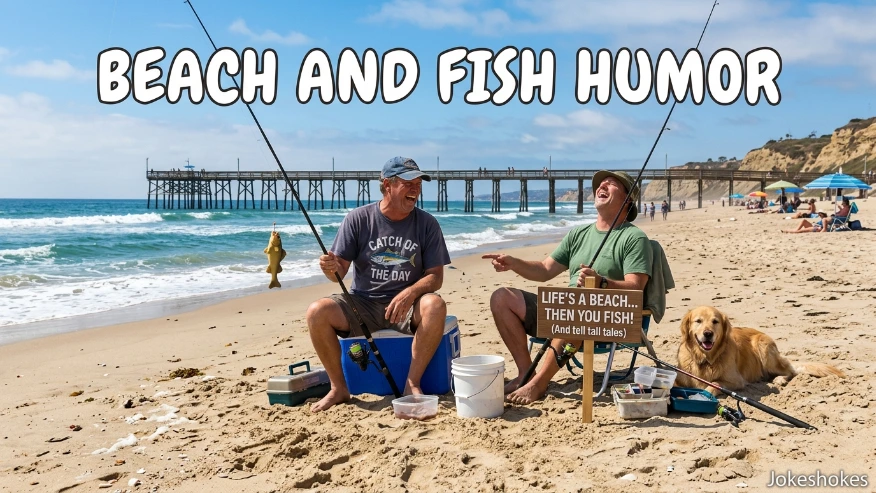 Beach And Fish Humor