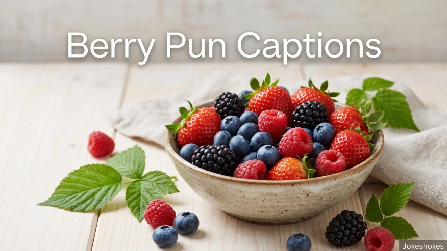 Berry Pun Captions