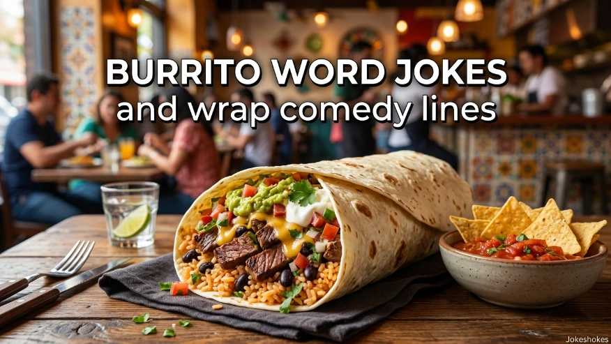 Burrito word jokes and wrap comedy lines
