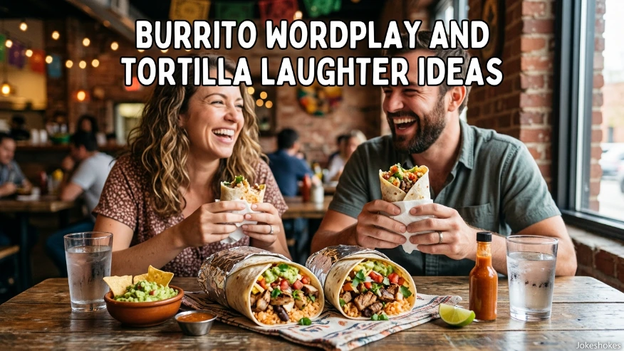 Burrito wordplay and tortilla laughter ideas