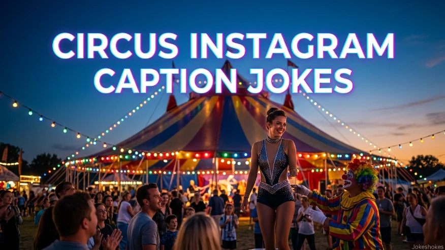 Circus Instagram Caption Jokes