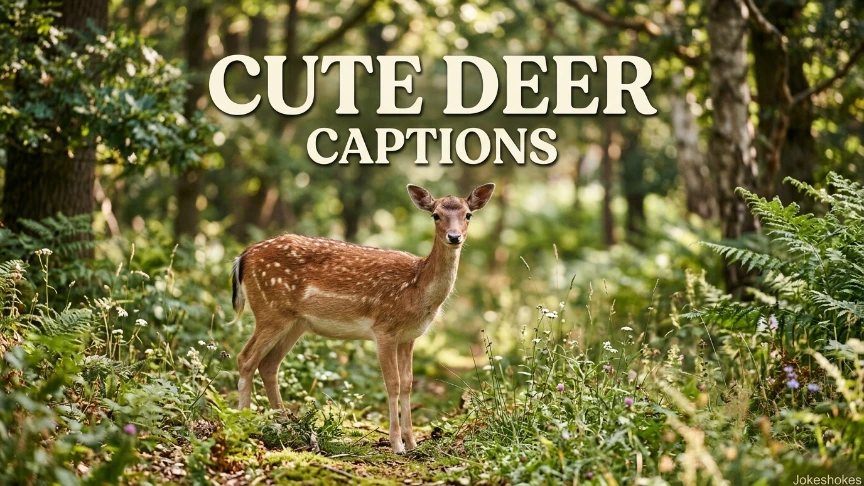 Cute Deer Captions