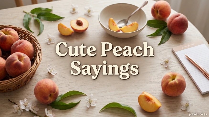 Cute Peach Sayings