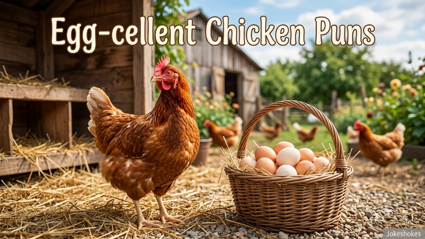 Egg-cellent Chicken Puns