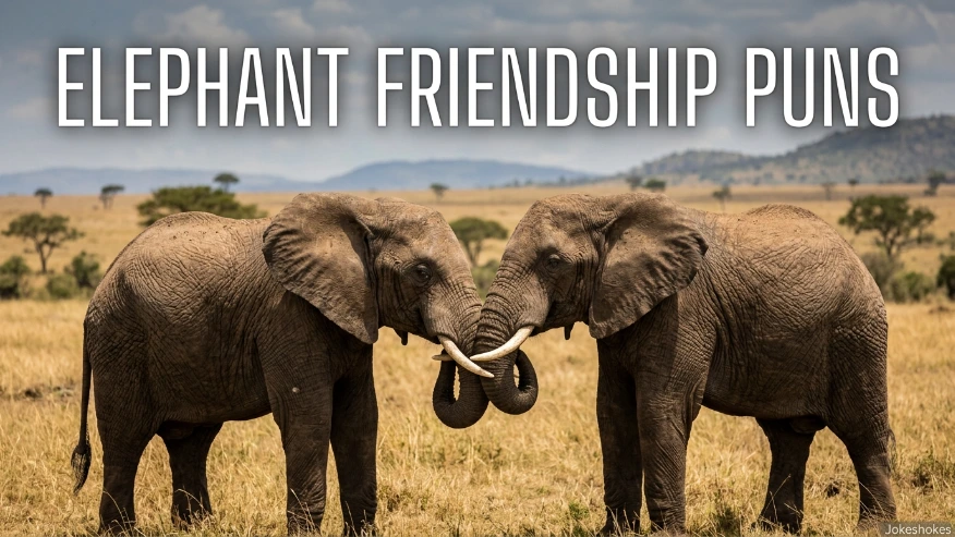 Elephant Friendship Puns