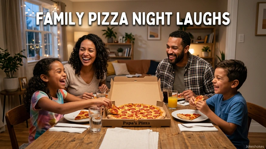 Family Pizza Night Laughs