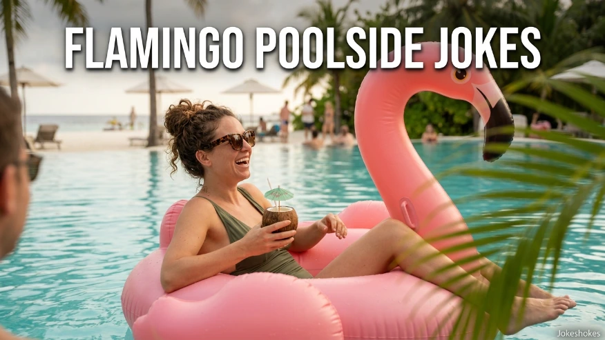 Flamingo Poolside Jokes