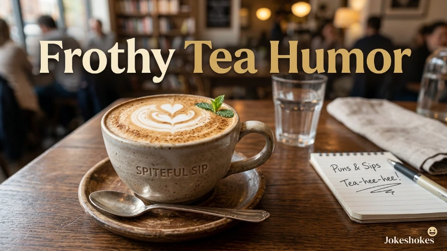 Frothy Tea Humor