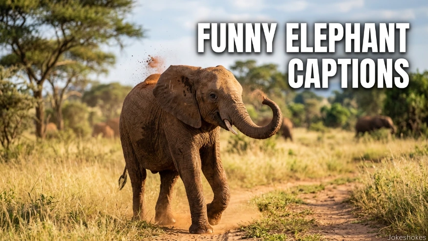 Funny Elephant Captions