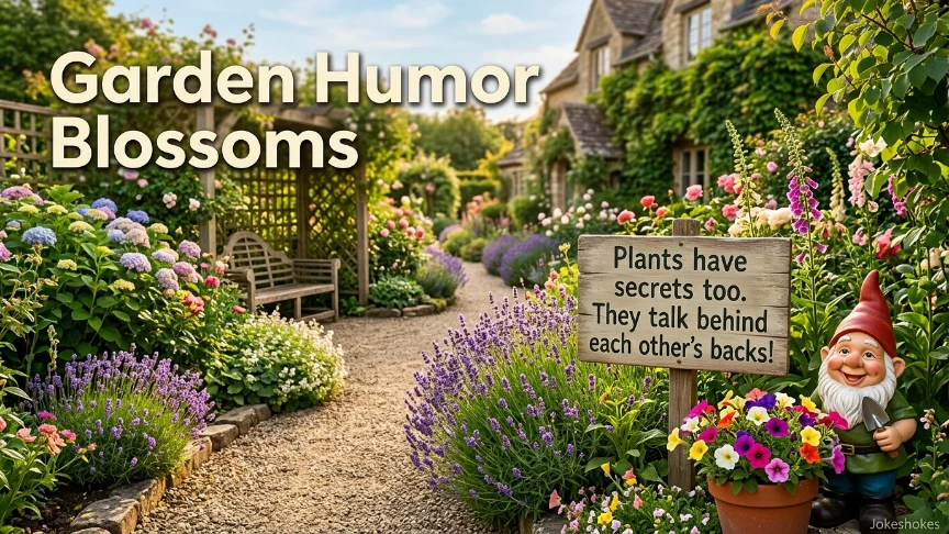 Garden Humor Blossoms