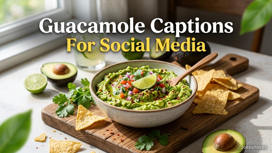 Guacamole Captions For Social Media