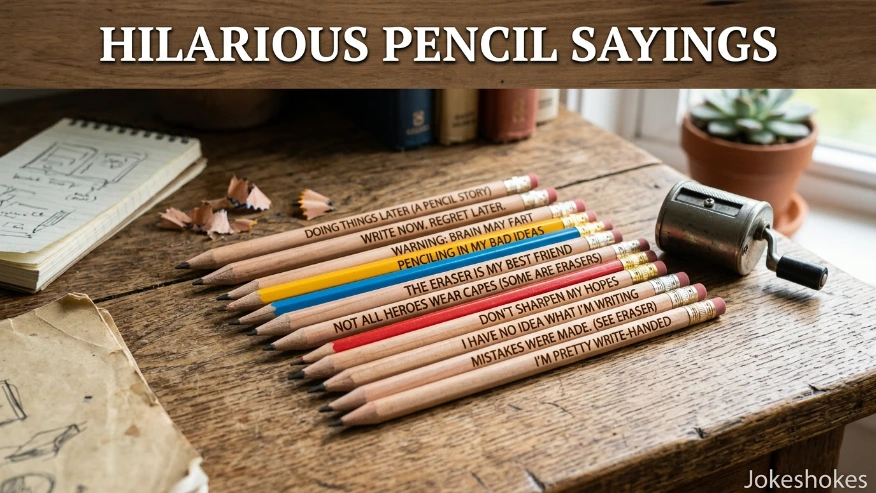 Hilarious Pencil Sayings