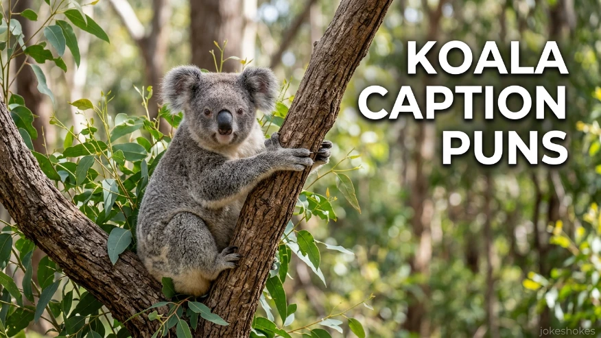 Koala Caption Puns