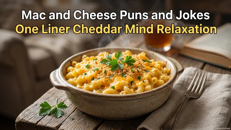 Mac and Cheese Puns and Jokes One Liner Cheddar Mind Relaxation