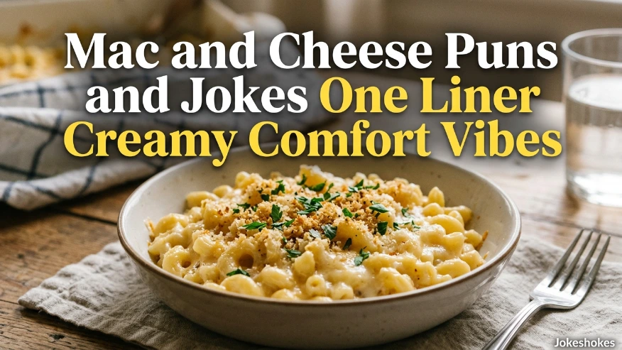 Mac and Cheese Puns and Jokes One Liner Creamy Comfort Vibes