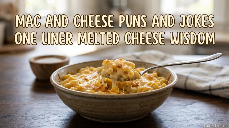 Mac and Cheese Puns and Jokes One Liner Melted Cheese Wisdom