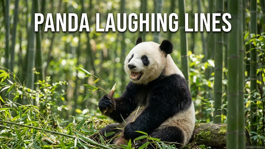 Panda Laughing Lines