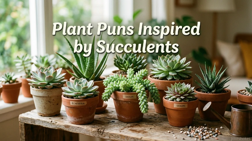 Plant Puns Inspired by Succulents