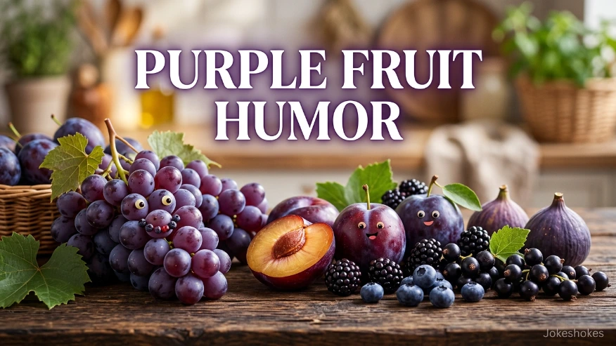 Purple Fruit Humor