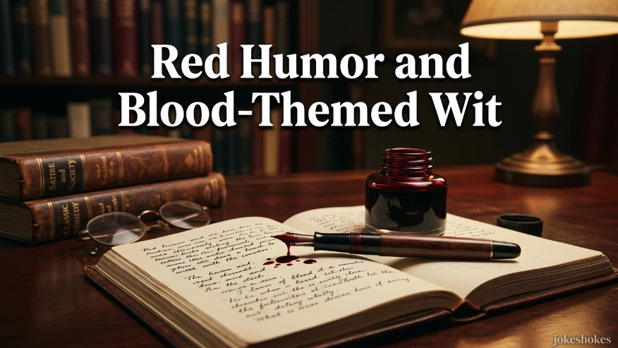 Red Humor and Blood-Themed Wit