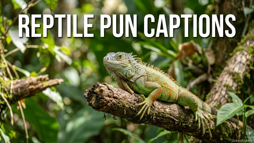 Reptile Pun Captions