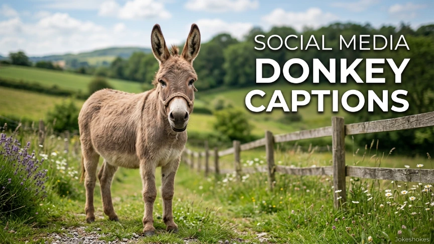 Social Media Donkey Captions