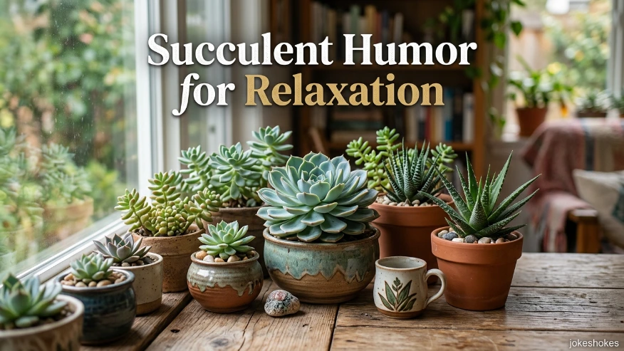 Succulent Humor for Relaxation