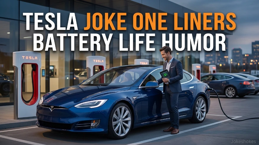 Tesla Joke One Liners Battery Life Humor