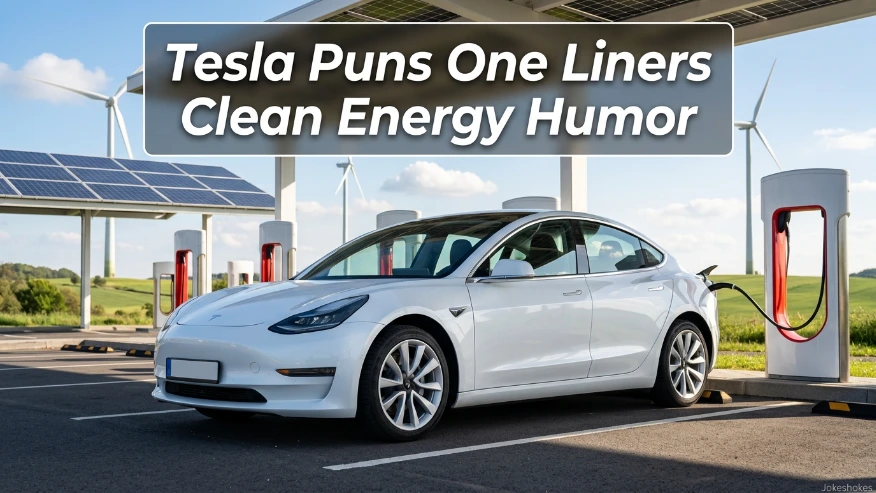 Tesla Puns One Liners Clean Energy Humor