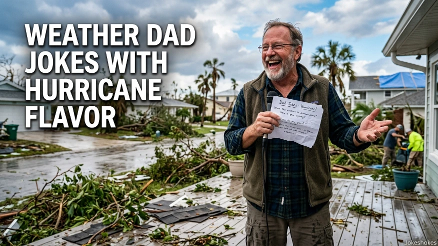 Weather Dad Jokes With Hurricane Flavor