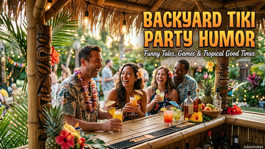 Backyard Tiki Party Humor
