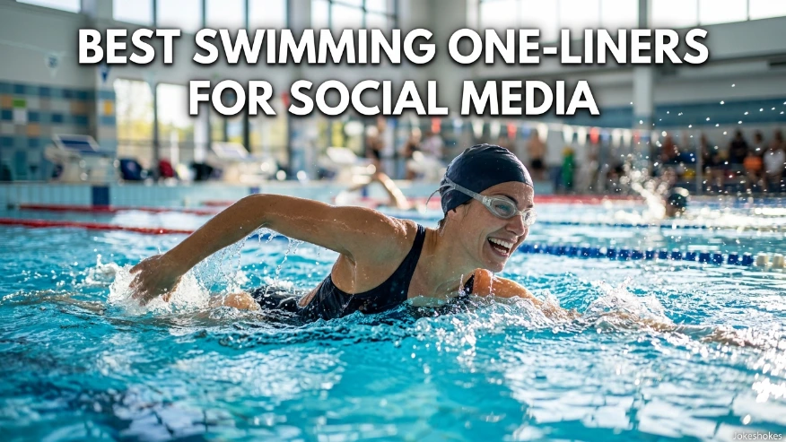 Best Swimming One-Liners for Social Media