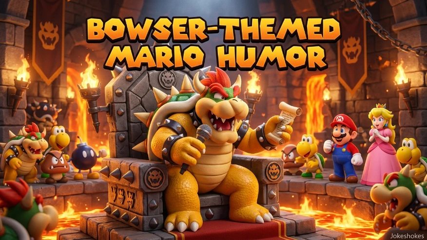 Bowser-Themed Mario Humor