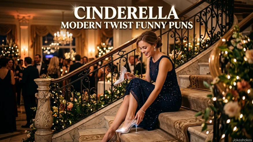 Cinderella Modern Twist Funny Puns