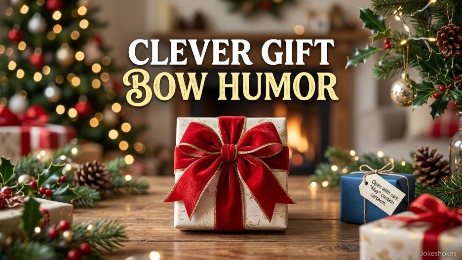 Clever Gift Bow Humor