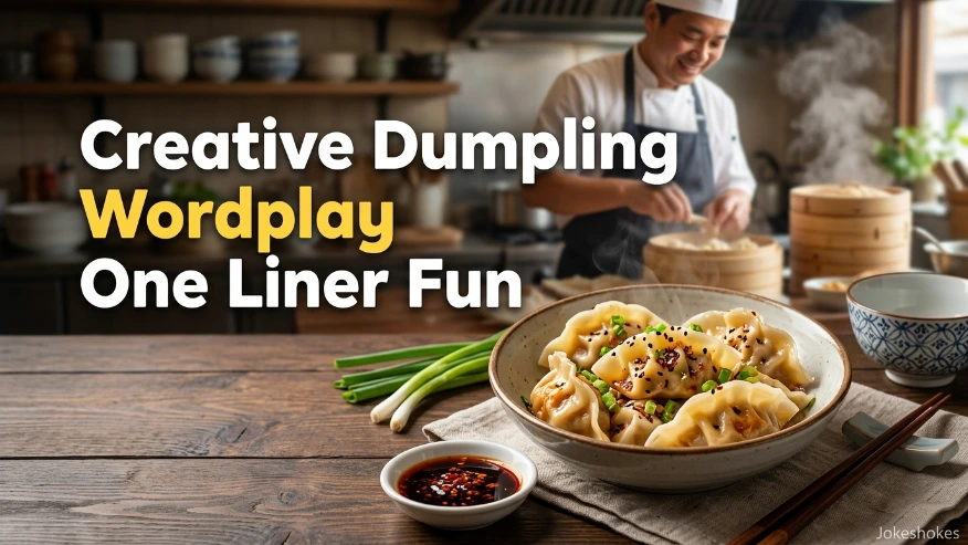 Creative Dumpling Wordplay One Liner Fun