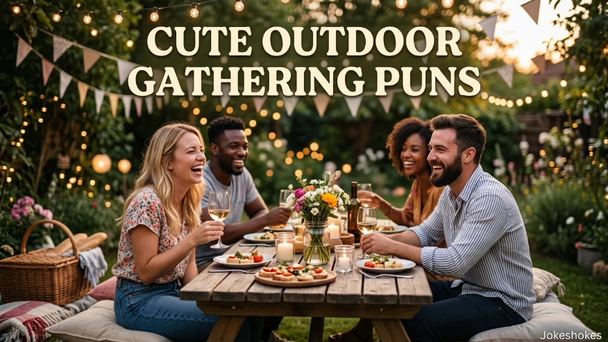 Cute Outdoor Gathering Puns