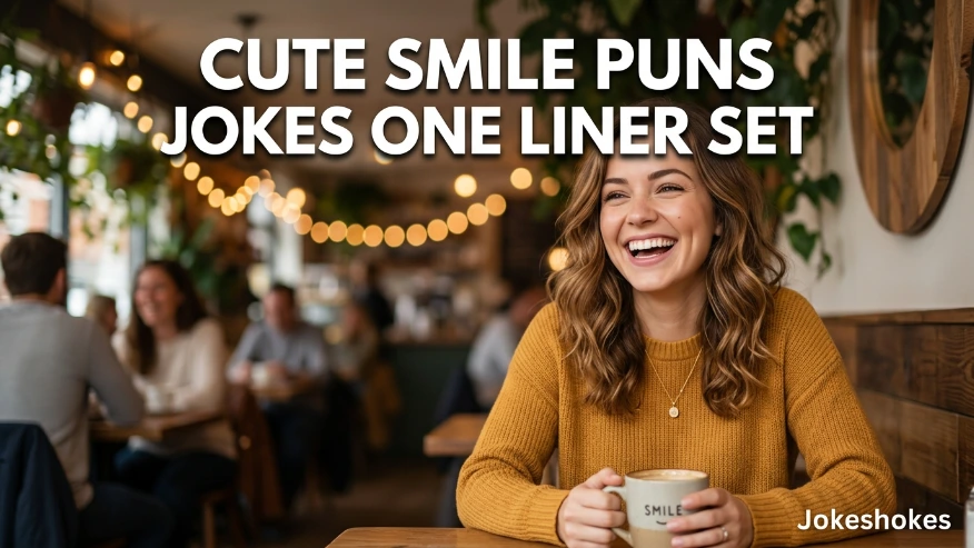 Cute Smile Puns Jokes One Liner Set