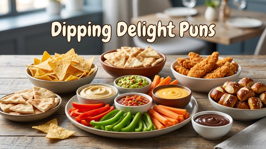 Dipping Delight Puns