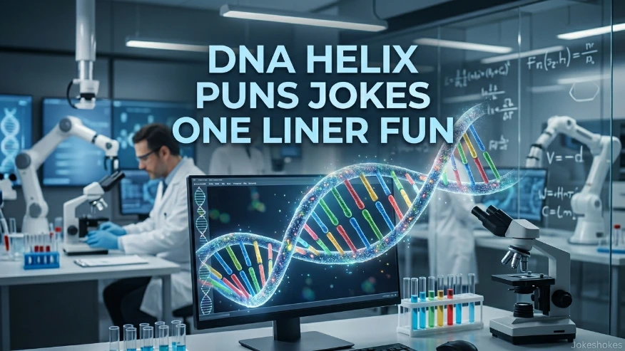DNA Helix Puns Jokes One Liner Fun