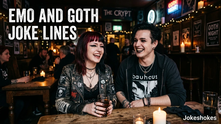Emo and Goth Joke Lines