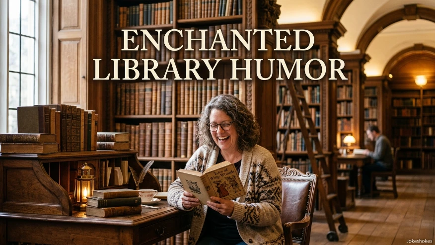 Enchanted Library Humor