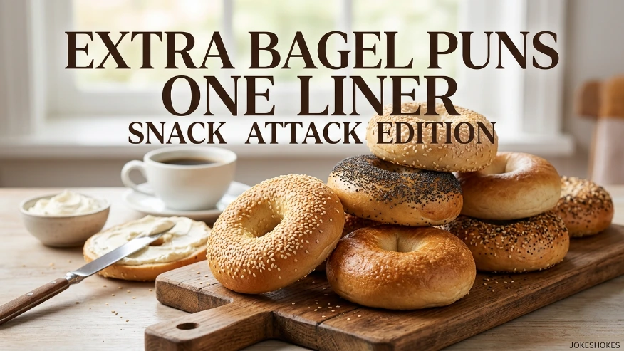Extra Bagel Puns One Liner Snack Attack Edition
