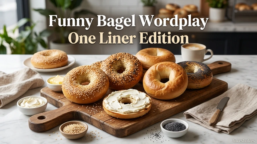 Funny Bagel Wordplay One Liner Edition